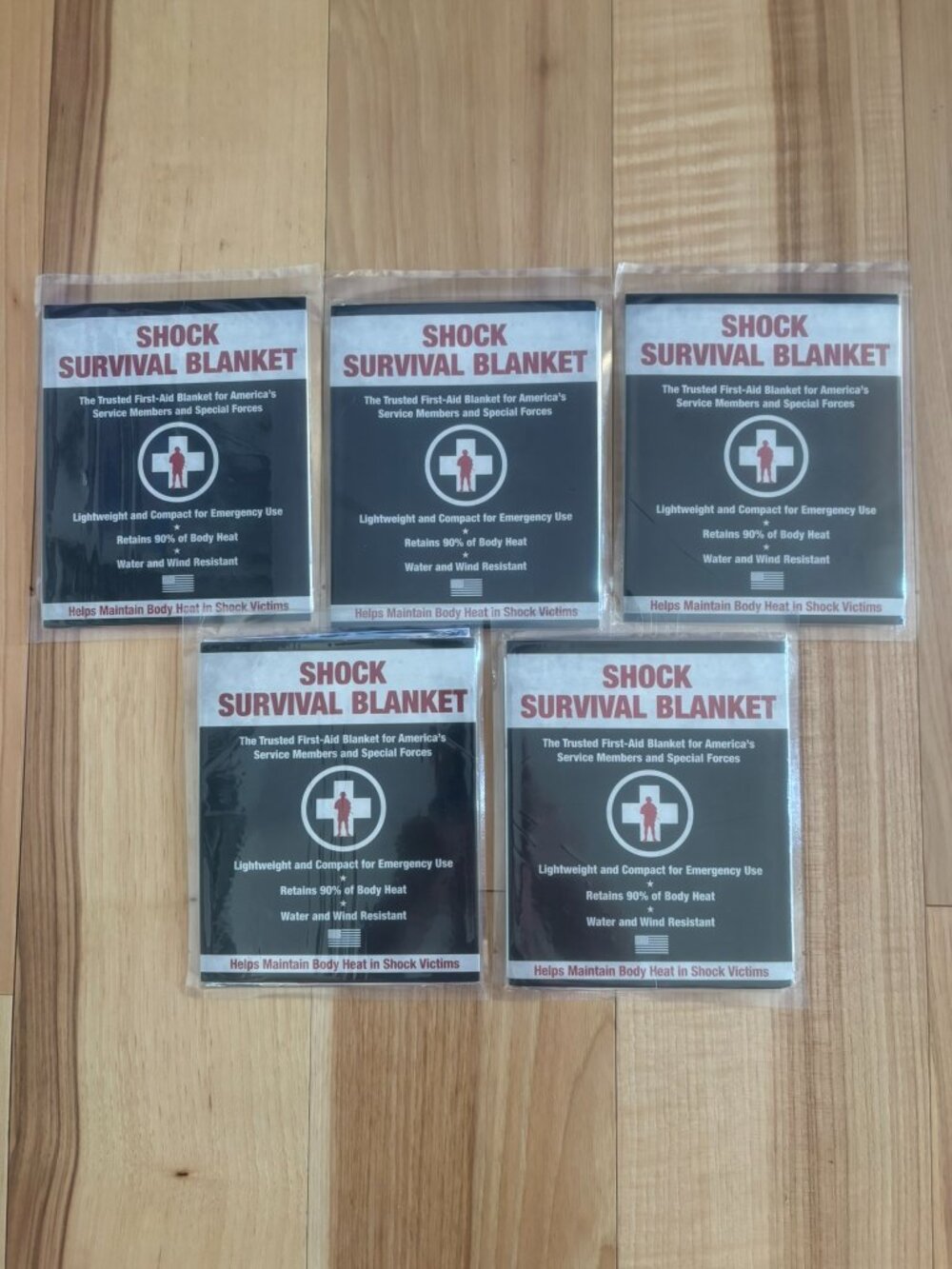 Shock Survival Blanket - 5 pack